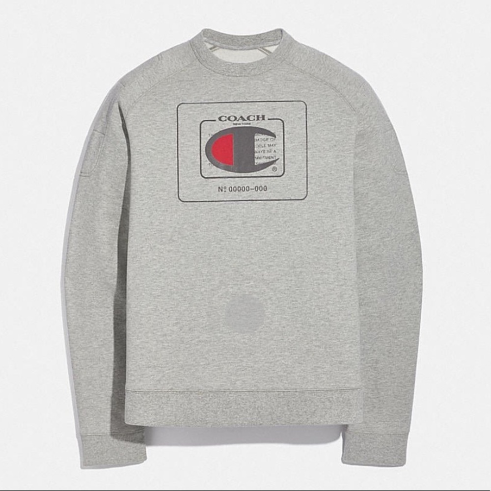 COACH x CHAMPION Collection sweater size Medium runs big.